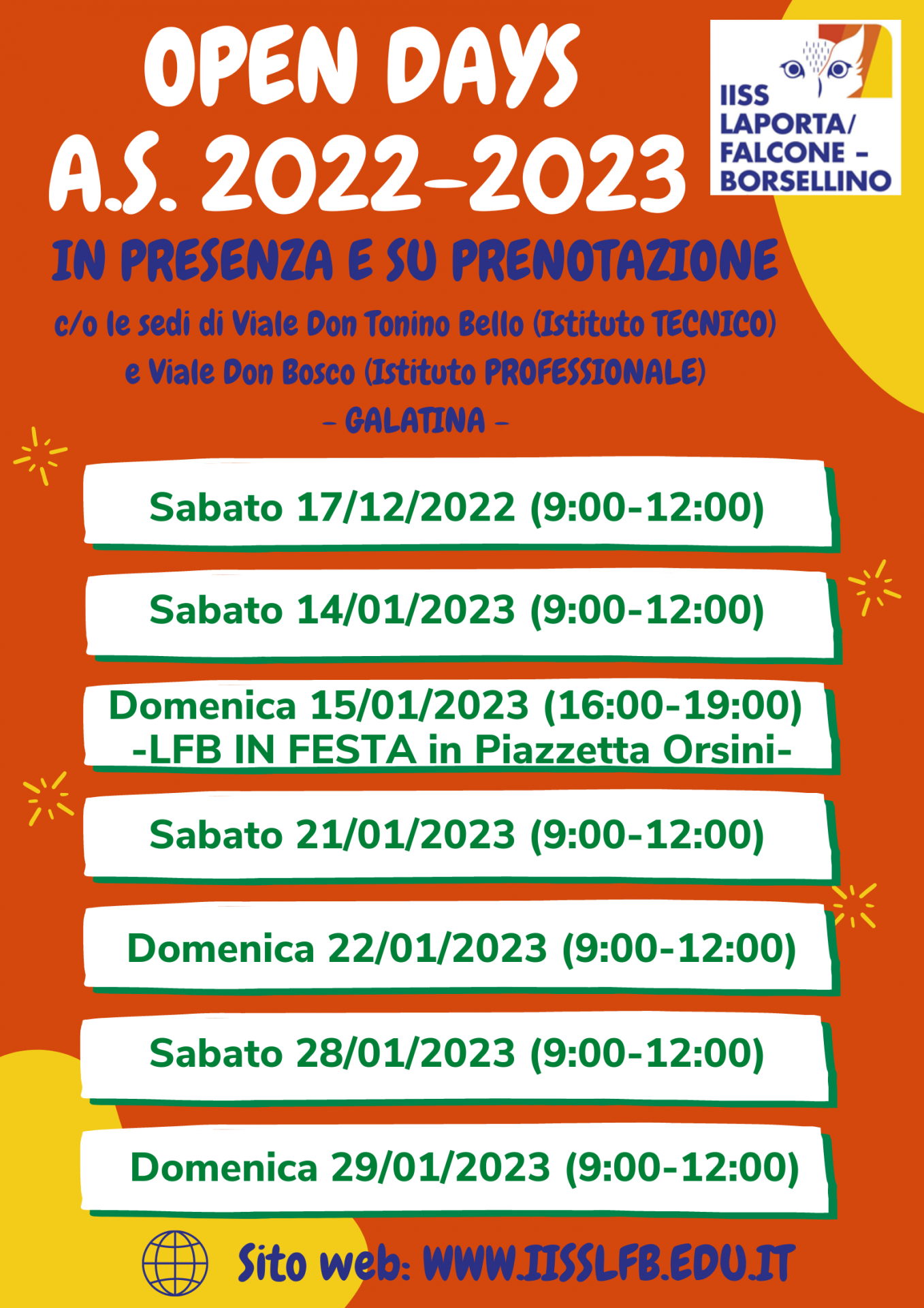 OPEN DAYS OPEN DAYS