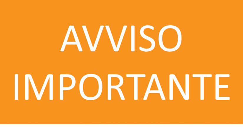 Avviso importante Avviso importante
